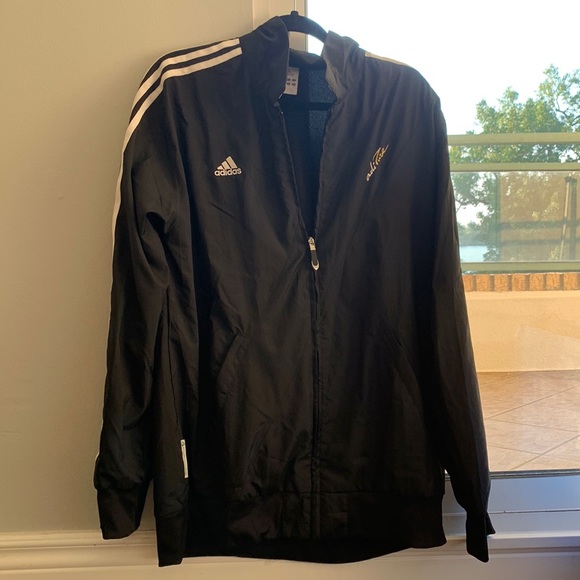Adidas mens windbreaker black size L - Picture 1 of 1